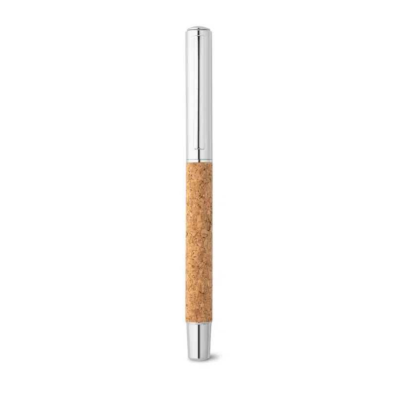 Andrew – Roller with stainless steel body (90% rSS) and cork with clip – Writing – available in beige colour
