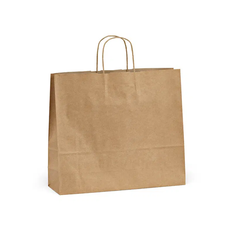 Vesuvio XL Brown Recycled FSC® Kraft Bag. 115gsm. Made in Portugal – Paper Bags – available in beige colour