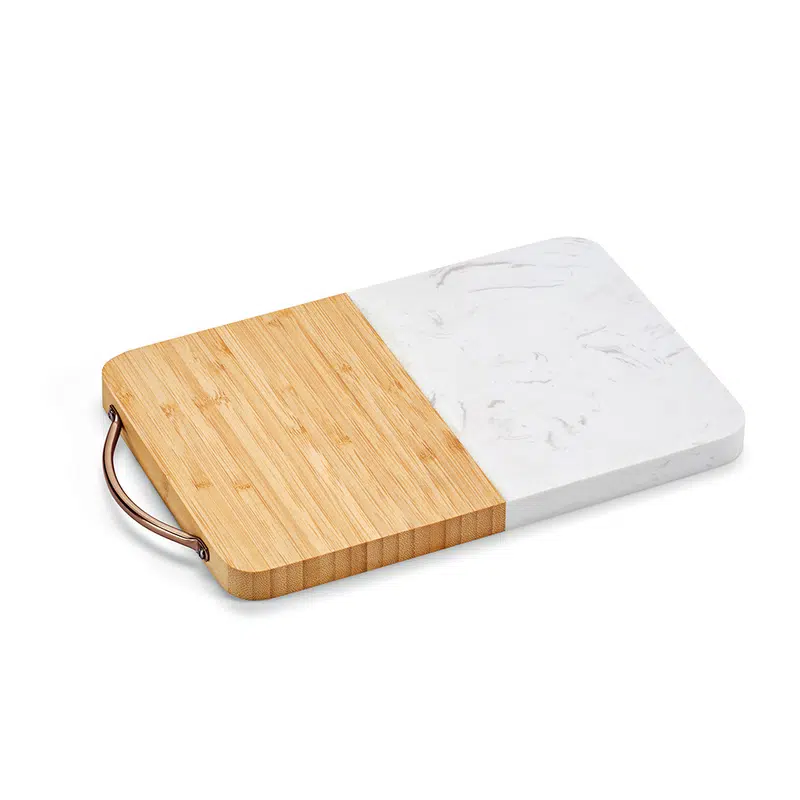 Degas Board Marble and Bamboo with handle – Cheese Boards – available in beige colour