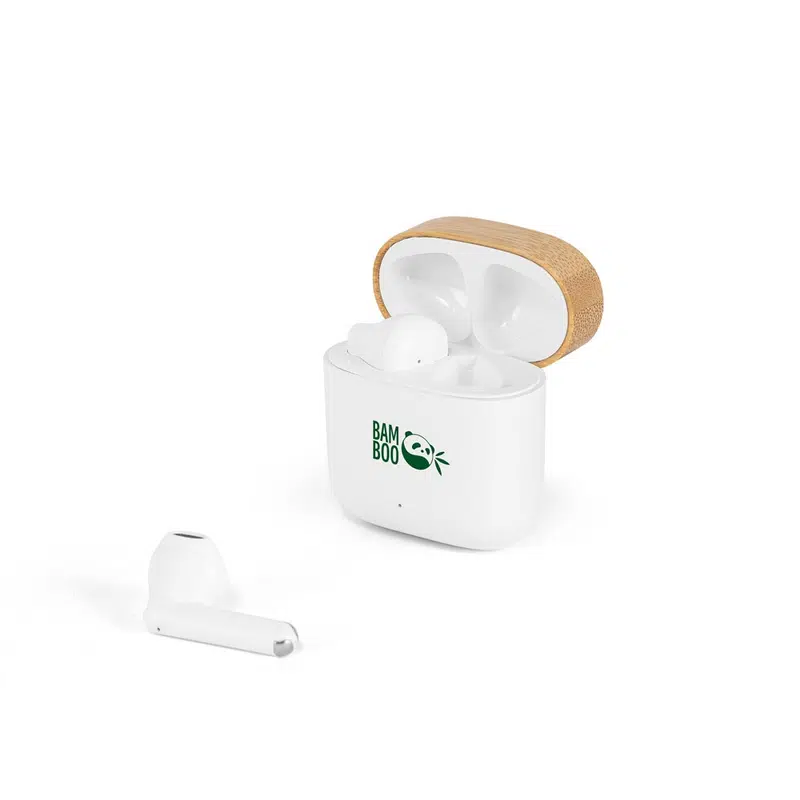 Cobain – Wireless headphones with 5h of autonomy in recycled ABS (100% rABS) and bamboo – Headphones – available in white colour
