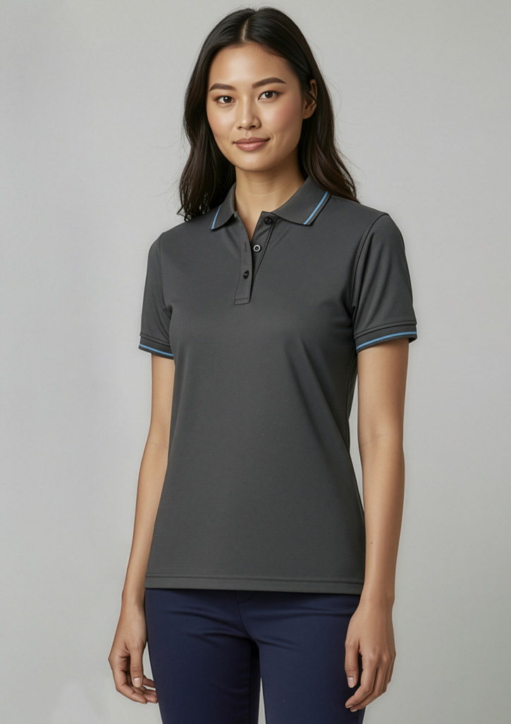 Womens Jet Short Sleeve Polo