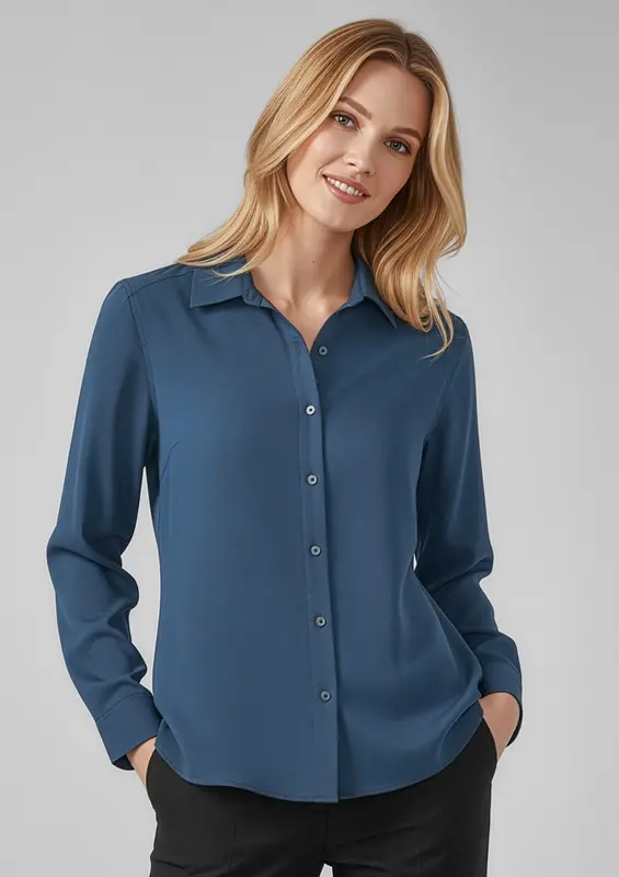 Evelyn Womens Long Sleeve Shirt – Polo Shirts