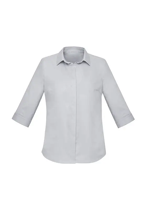 Charlie Womens 3/4 Sleeve Shirt – Shirts – available in blue, silver colours