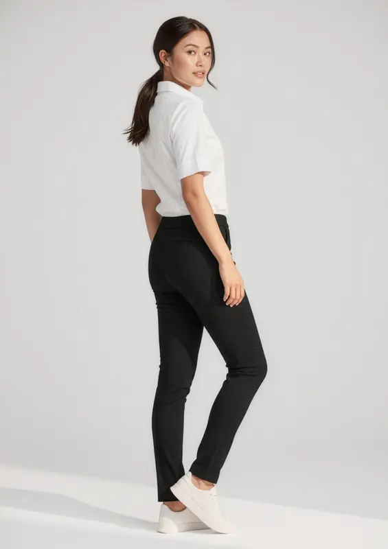 Jane Womens Stretch Pant – Pants – available in black, blue colours
