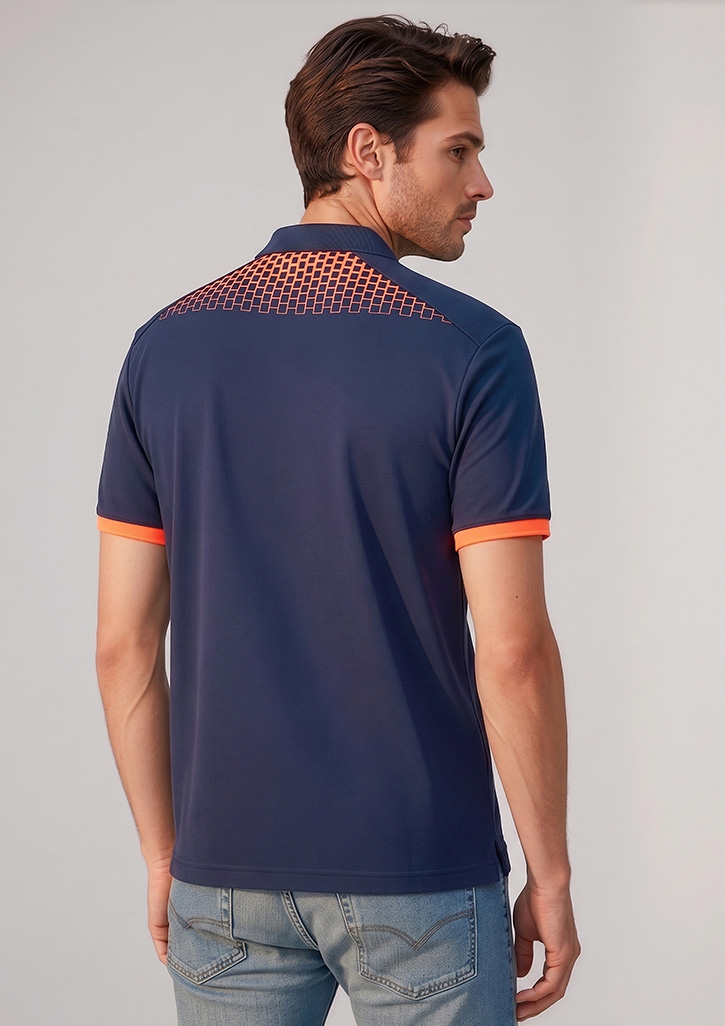 Galaxy Mens Short Sleeve Polo – Polo Shirts – Biz Collection – available in Black/Red, Grey/Fluoro Lime, Navy/Fluoro Yellow, White/Royal – thumbnail 19 of 23