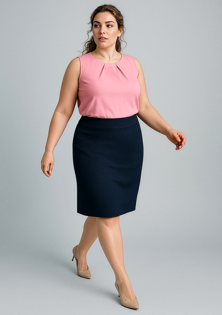Womens Cool Stretch Relaxed Fit Lined Skirt