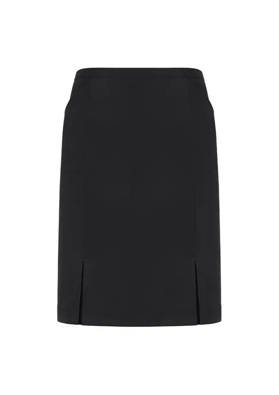 Siena Womens Front Pleat Detail Straight Skirt – Skirts – available in grey colour
