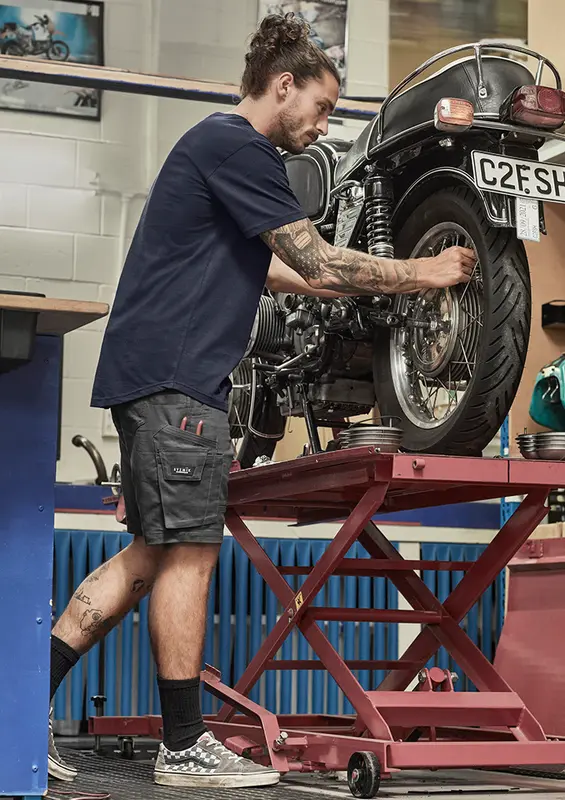 Mens Rugged Cooling Stretch Short – Pants – available in beige, black, blue colours