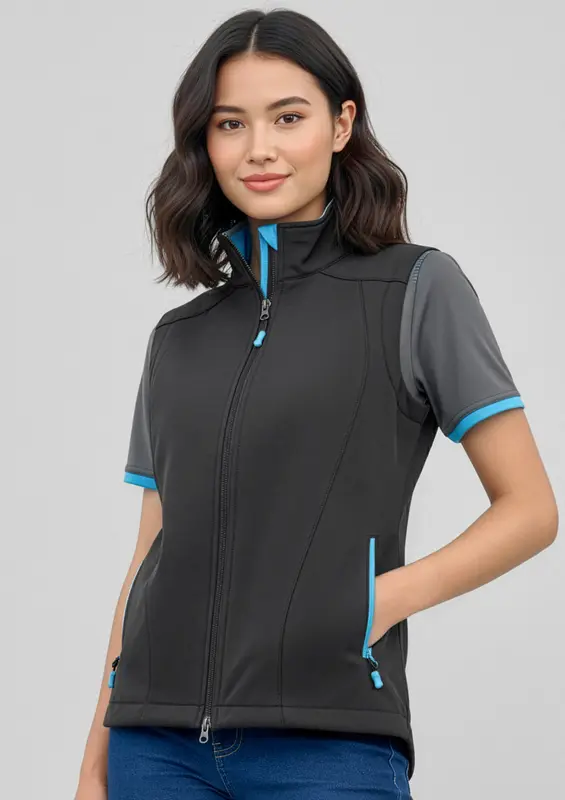 Geneva Womens Vest – Vests – available in black, blue colours