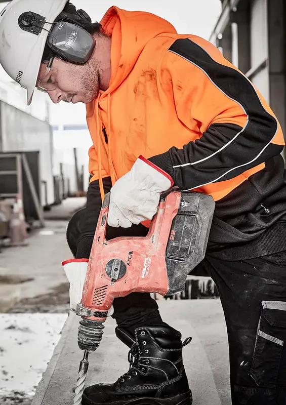 Unisex Hi Vis Pullover Hoodie – Roughalls & Overalls – available in orange, yellow colours
