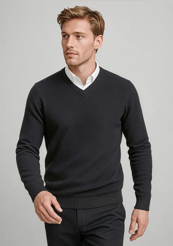 Osaka Mens Pineapple Knit Jumper – Pullovers – available in black, blue colours