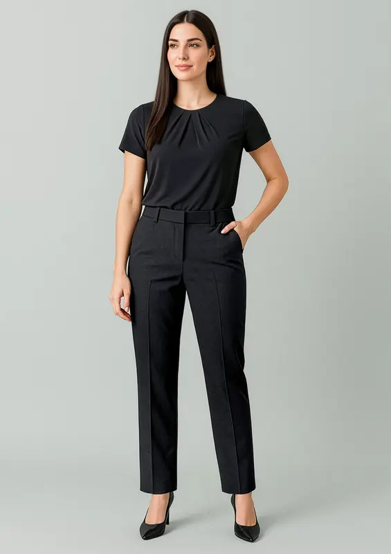 Renew Womens Tapered Adjustable Waist Pant – Pants – available in black, blue colours