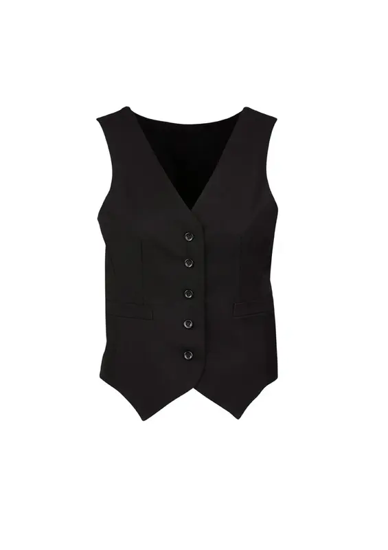 Cool Stretch Womens Peaked Vest with Knitted Back – Vests – available in black colour