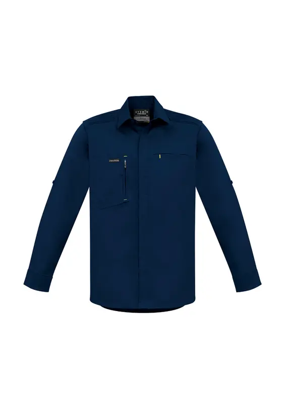 Mens Streetworx L/S Stretch Shirt – Roughalls & Overalls – available in beige, black, blue colours