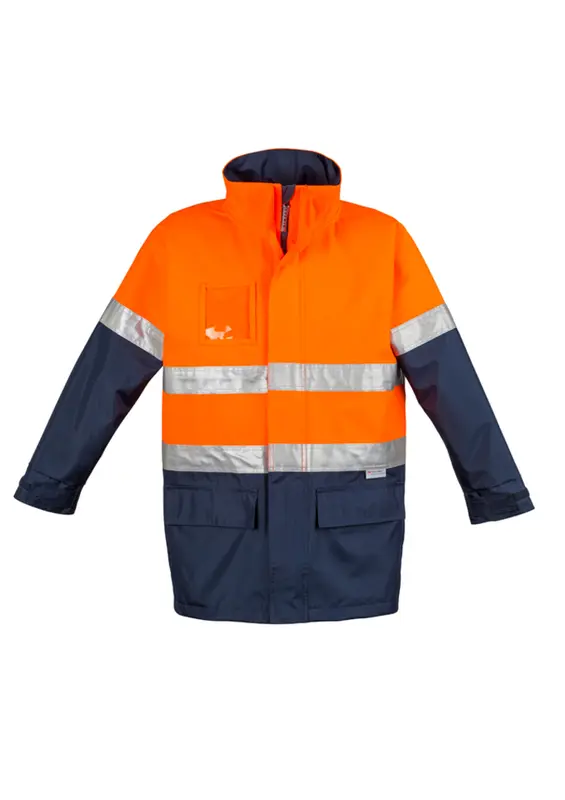 Mens Hi Vis Waterproof Lightweight Jacket – Roughalls & Overalls – available in orange, yellow colours