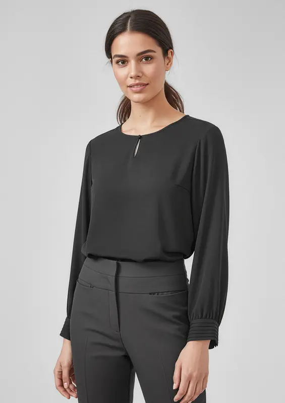 Evelyn Womens Long Sleeve Blouse – Polo Shirts