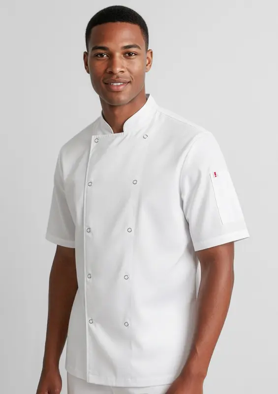 Zest Mens Short Sleeve Chef Jacket – Jackets