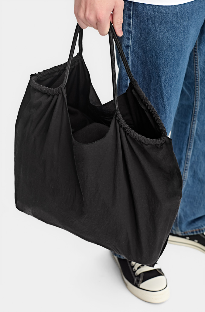 Nylon Shopper – Shoppers – Good Mates – available in Black – thumbnail 6 of 10