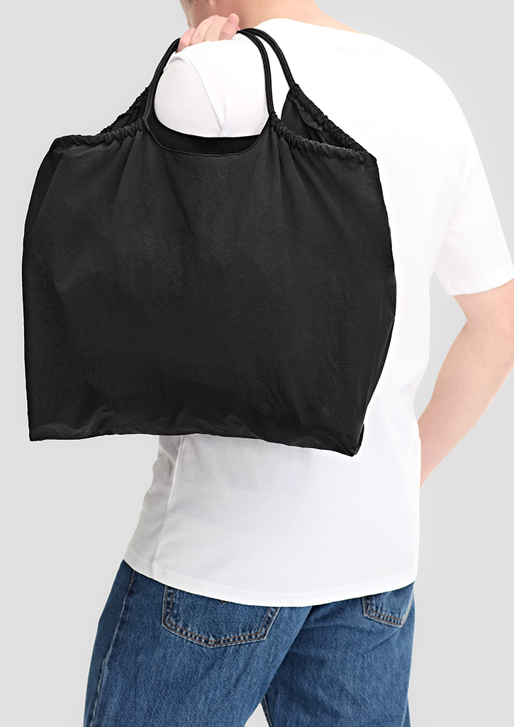 Nylon Shopper – Shoppers – Good Mates – available in Black – thumbnail 5 of 10