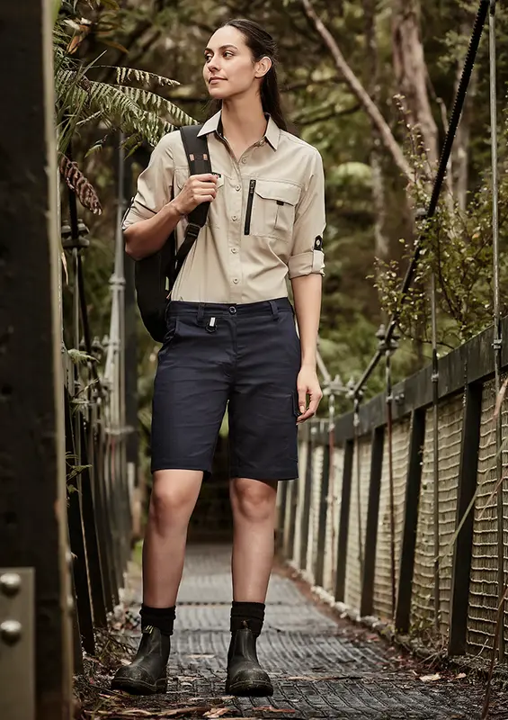 Womens Rugged Cooling Vented Short – Pants – available in beige, black, blue colours
