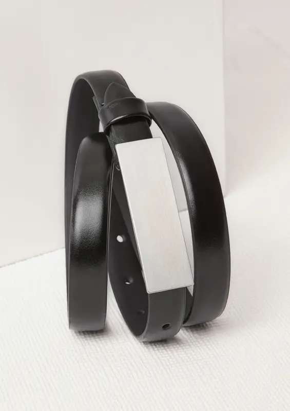 Leather Womens Belt – Accessories – available in black colour