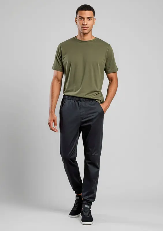 Cajun Mens Chef Jogger Pant – Pants – available in black colour
