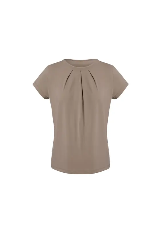 Blaise Womens Short Sleeve Top – Misc Clothing – available in brown colour