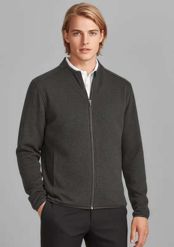 Nova Mens Zip Front Jumper – Pullovers – available in black, blue colours