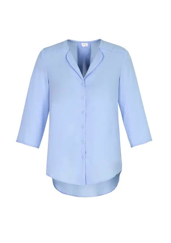 Lily Womens Longline Blouse – Shirts – available in blue colour