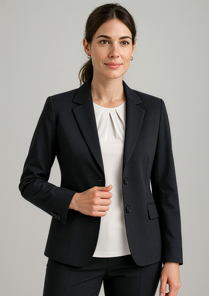 Womens Comfort Wool Stretch Longline Jacket