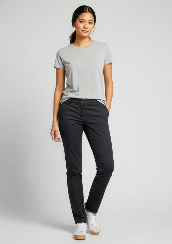 Lawson Womens Chino Pant – Pants – available in black, blue, grey colours