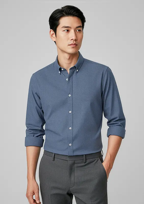 Memphis Mens Long Sleeve Shirt – Shirts – available in black, blue, green, grey colours and 1 more