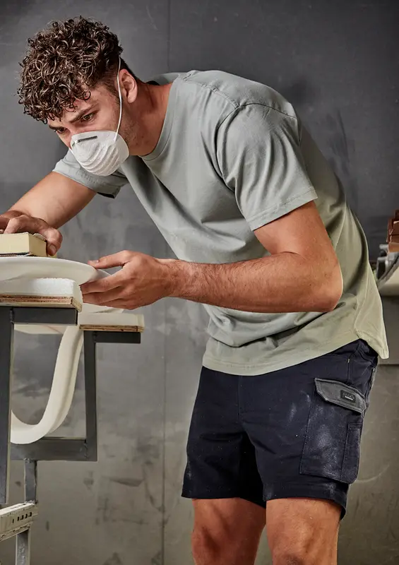 Mens Rugged Cooling Stretch Short Short – Pants – available in beige, black, blue colours