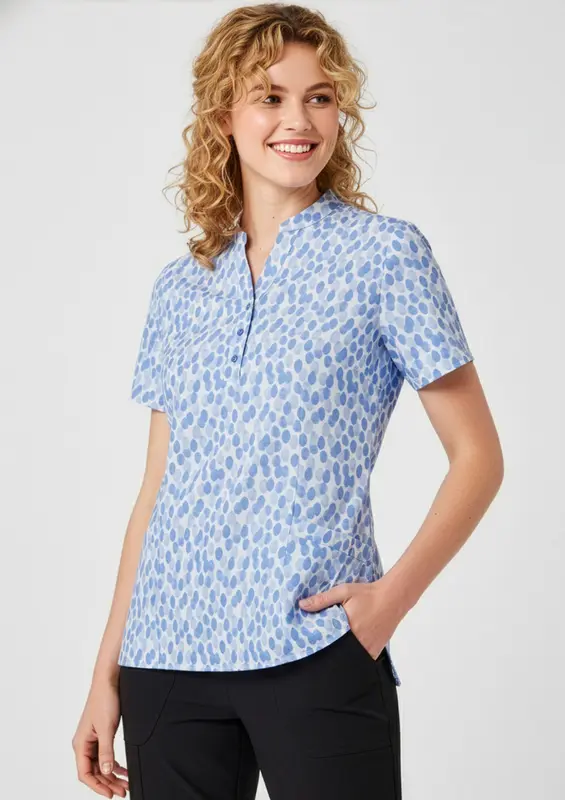 Florence Womens Stardust Print Tunic – Misc Clothing – available in blue colour