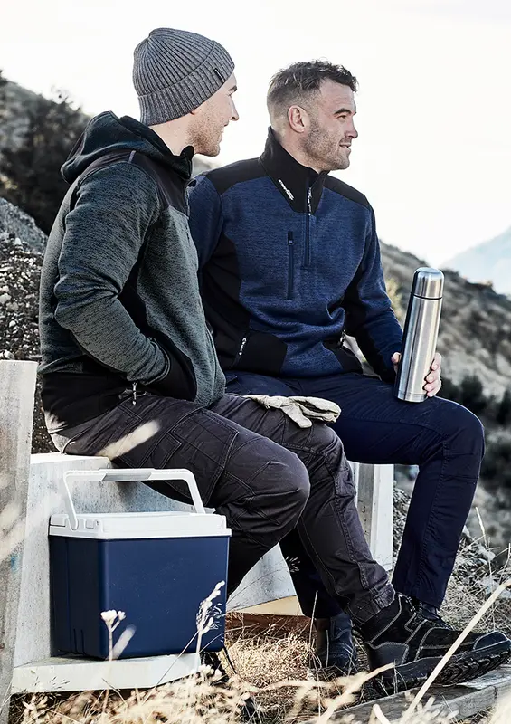 Unisex Streetworx Reinforced Knit Hoodie – Hoodies – available in blue, grey, orange, silver colours and 1 more