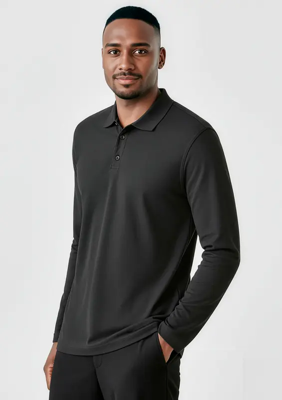 Crew Mens Long Sleeve Polo