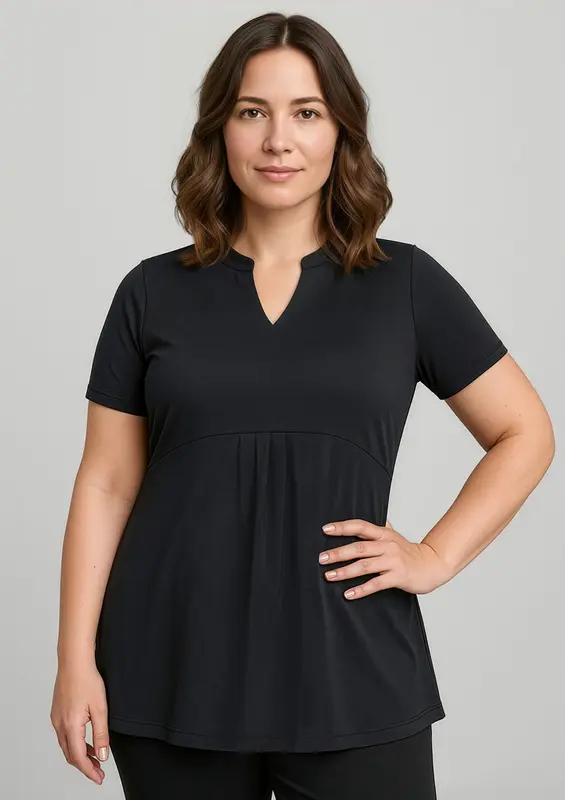 Mali Womens Stretch Tunic T-Top – T Shirts – available in black, blue colours