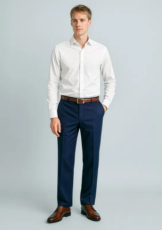 Cool Stretch Mens Flat Front Pant (Regular) – Pants – available in black, blue colours