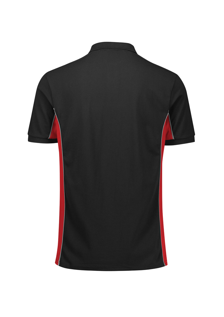 Grid Unisex Short Sleeve Polo – Polo Shirts – Biz Collection – available in Black/Royal – thumbnail 12 of 12