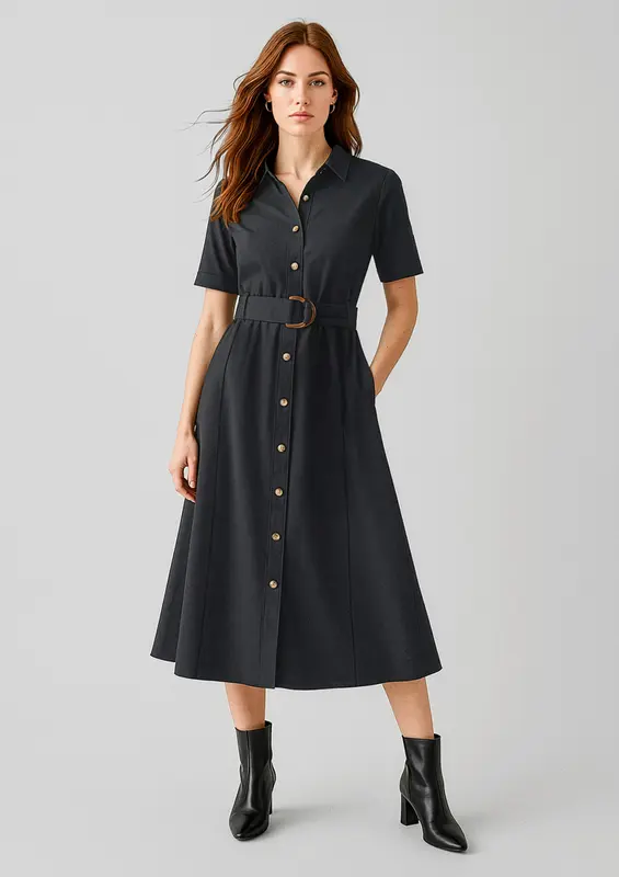 Adele Womens Midi Dress