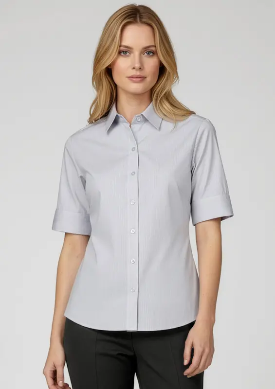 Ambassador Womens Short Sleeve – Shirts – available in blue, silver colours