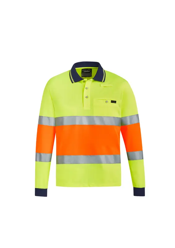 Unisex Hi Vis Bio Motion Taped Polo – Roughalls & Overalls – available in yellow colour
