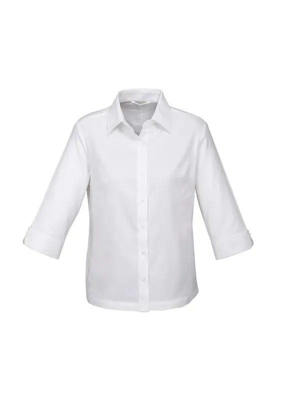 Luxe Womens 3/4 Sleeve Shirt – Shirts – available in blue, white colours