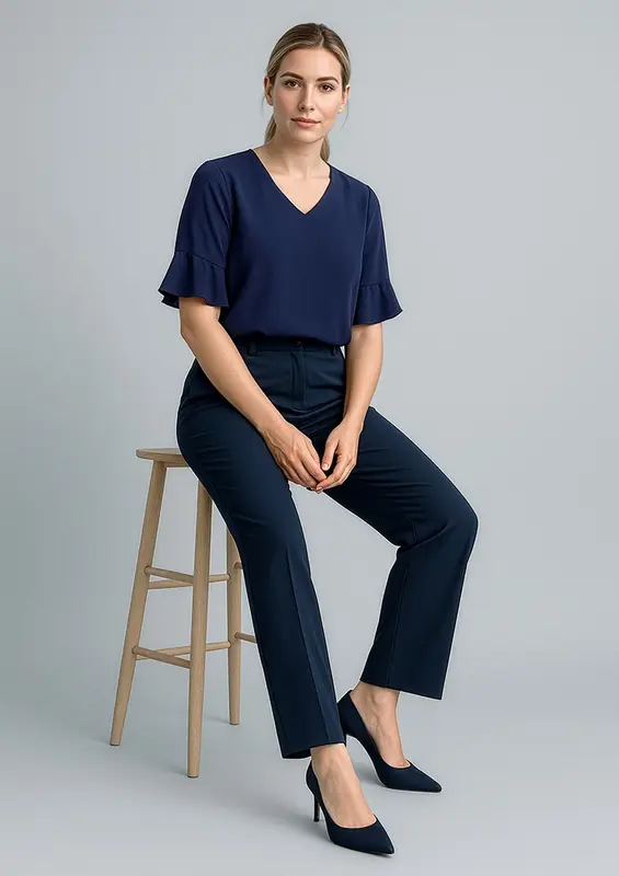 Cool Stretch Womens Adjustable Waist Pant – Pants – available in black, blue colours