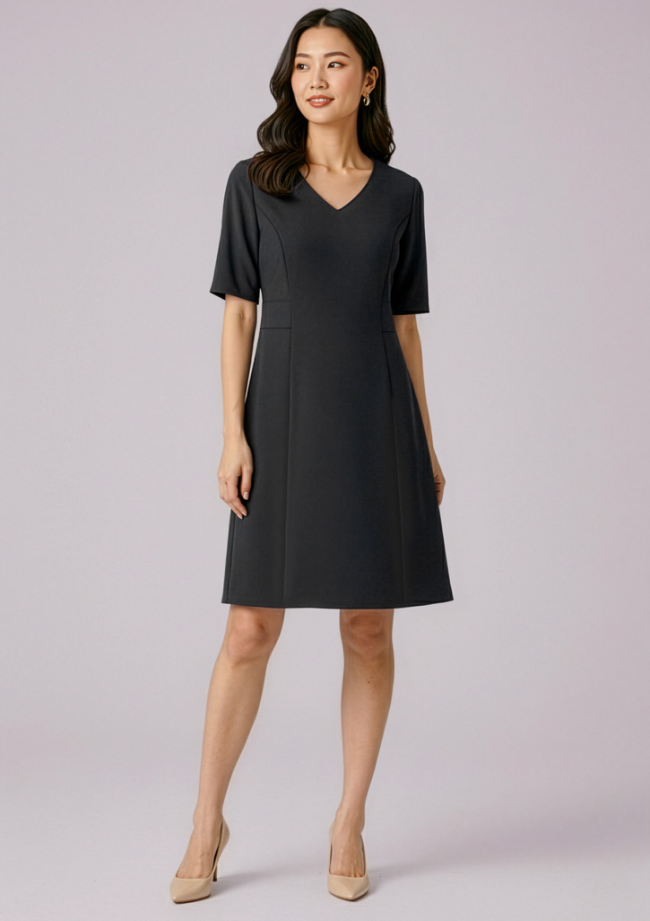 Womens Siena Extended Short Sleeve Dress