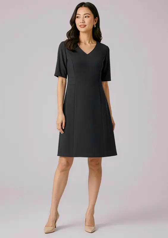 Siena Womens Extended Short Sleeve Dress