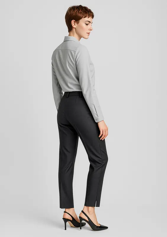 Comfort Wool Stretch Womens Slim Leg Pant – Pants – available in black, blue colours