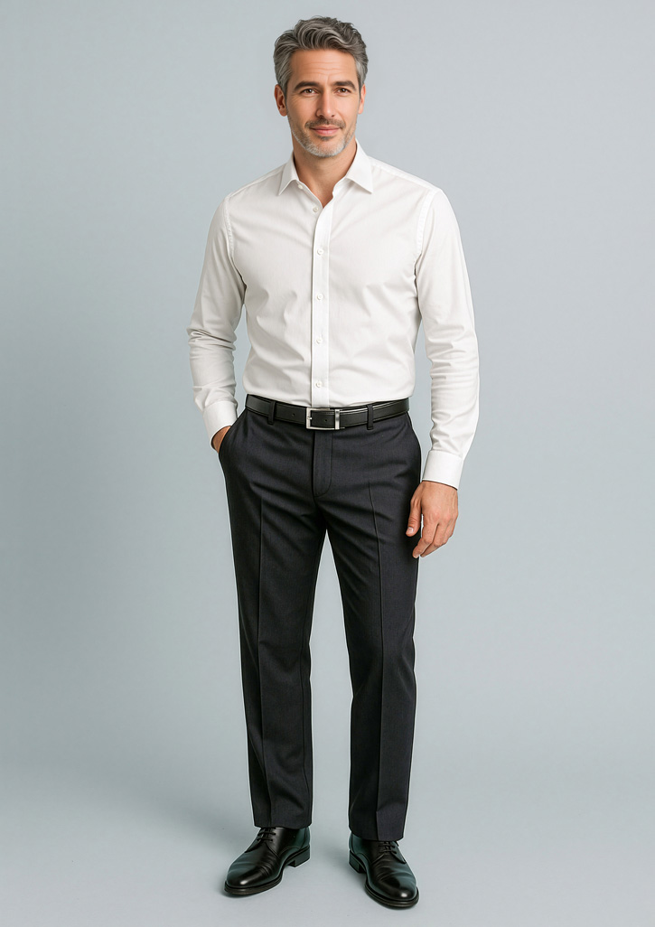 Mens Cool Stretch Adjustable Waist Pant (Stout)