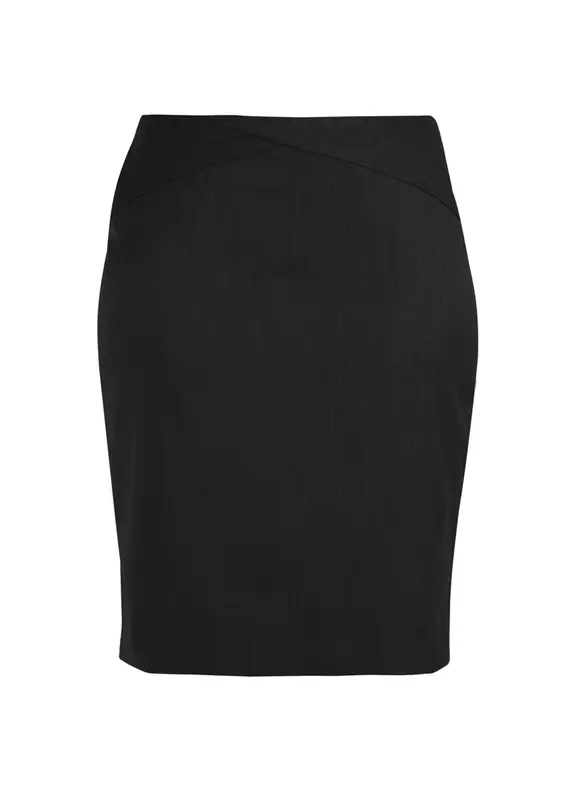 Comfort Wool Stretch Womens Chevron Band Skirt – Skirts – available in black, blue colours