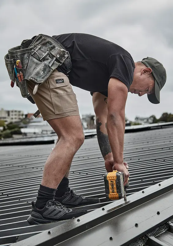 Mens Essential Stretch Cargo Short – Pants – available in beige, black, blue colours